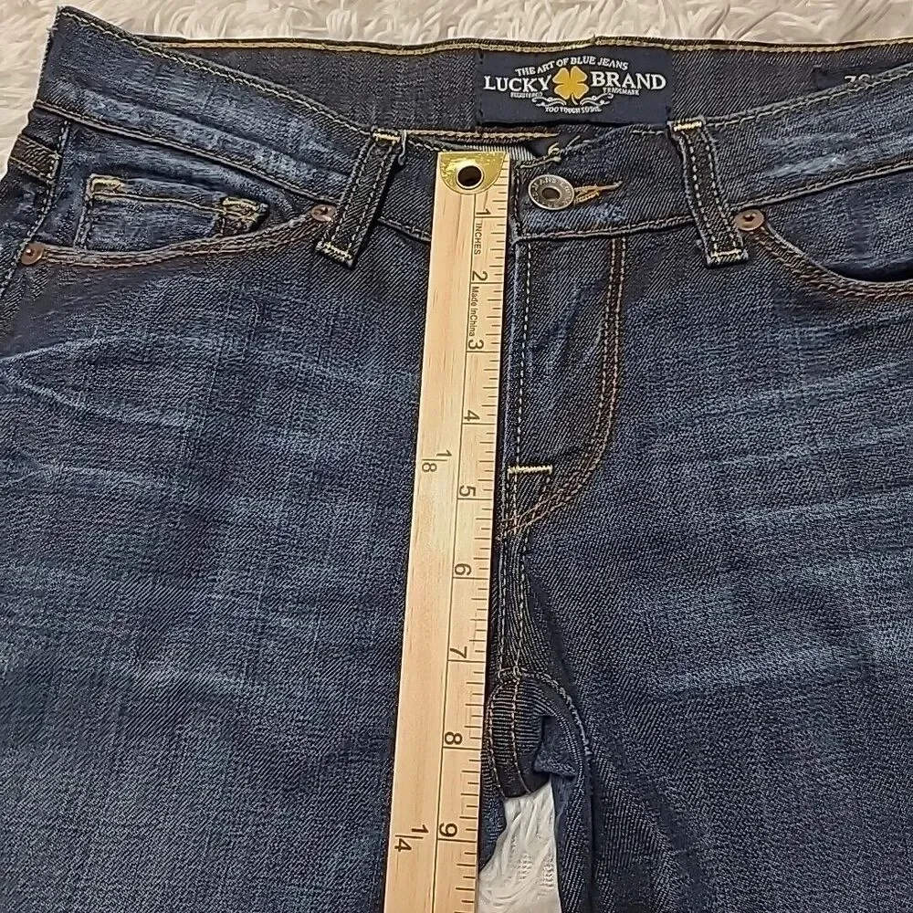 Lucky Brand Women's Zoe Skinny Jeans Size 6/28 Regular Dark Wash Low Rise - Picture 14 of 15